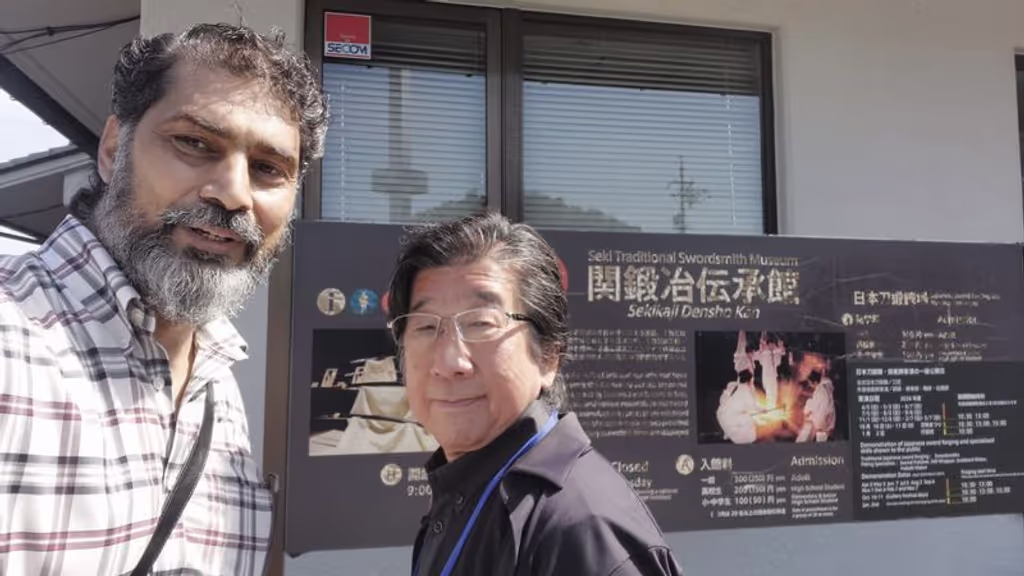 Aichi Private Tour - With a Guest from Pakistan at Seki sword smith museum (Gifu)