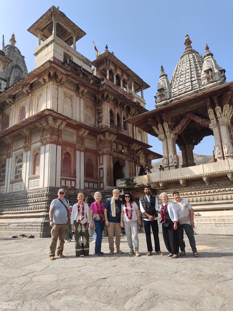 Jaipur Private Tour - At krishna temple ( Jaipur tour guide )