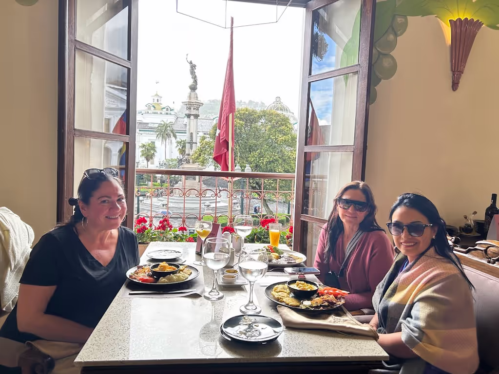 Quito Private Tour - Tasting traditional dishes with my dear friends from the USA in a unique and very cozy spot in Quito’s historic center.