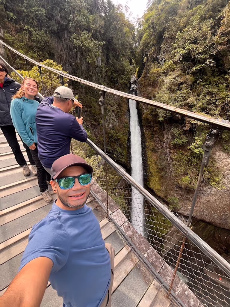 Pichincha Private Tour - The Devil's cauldron the most famous waterfall at Banos!