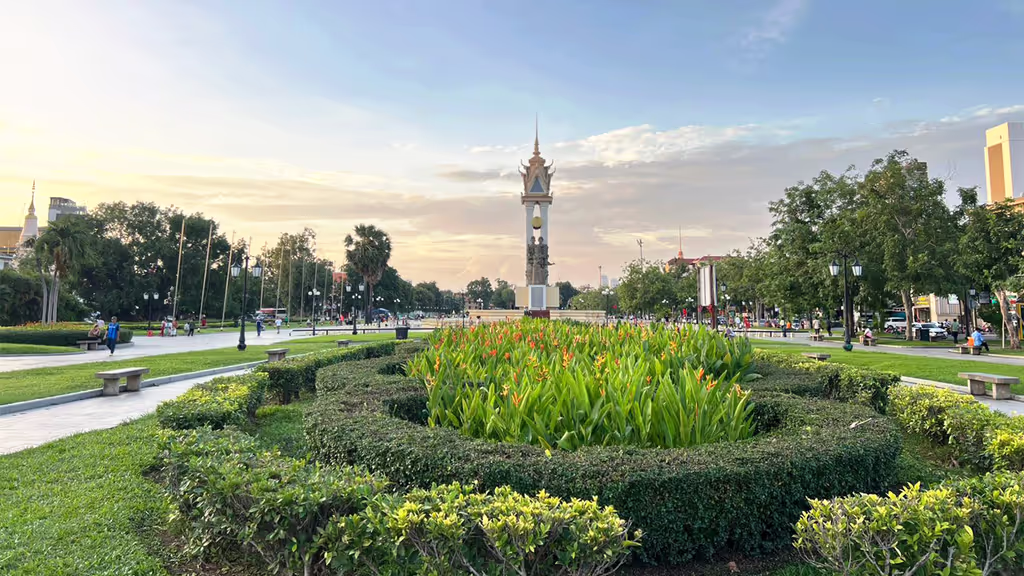Siem Reap Private Tour - Cambodia–Vietnam Friendship Monument, Phnom Penh – built in the early 1980s after the fall of the Khmer Rouge in 1979, this monument honors the close ties between Cambodia and Vietnam, symbolizing liberation and solidarity during a time of rebuilding.