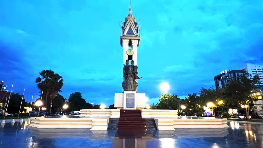Siem Reap Private Tour - Cambodia–Vietnam Friendship Monument, Phnom Penh – built in the early 1980s after the fall of the Khmer Rouge in 1979, this monument honors the close ties between Cambodia and Vietnam, symbolizing liberation and solidarity during a time of rebuilding.