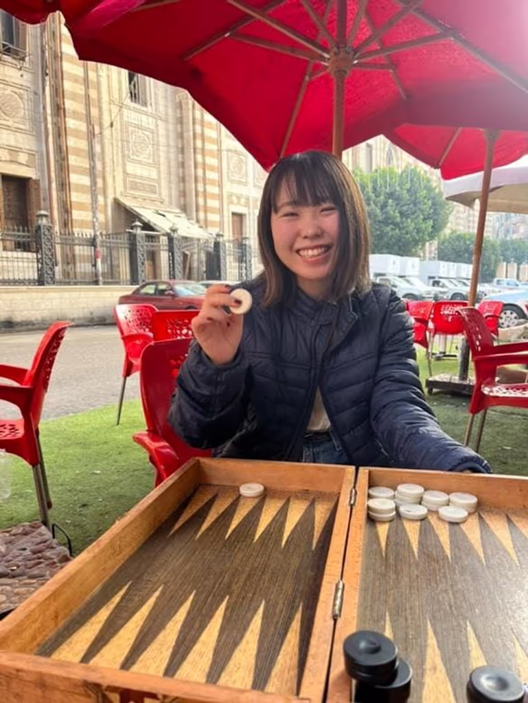 Cairo Private Tour - Relax time at cafe, playing Tawla