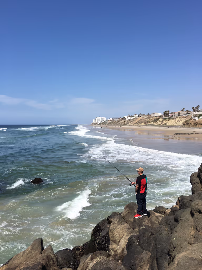 Baja California Private Tour - Local Fishermen in the Hobby.