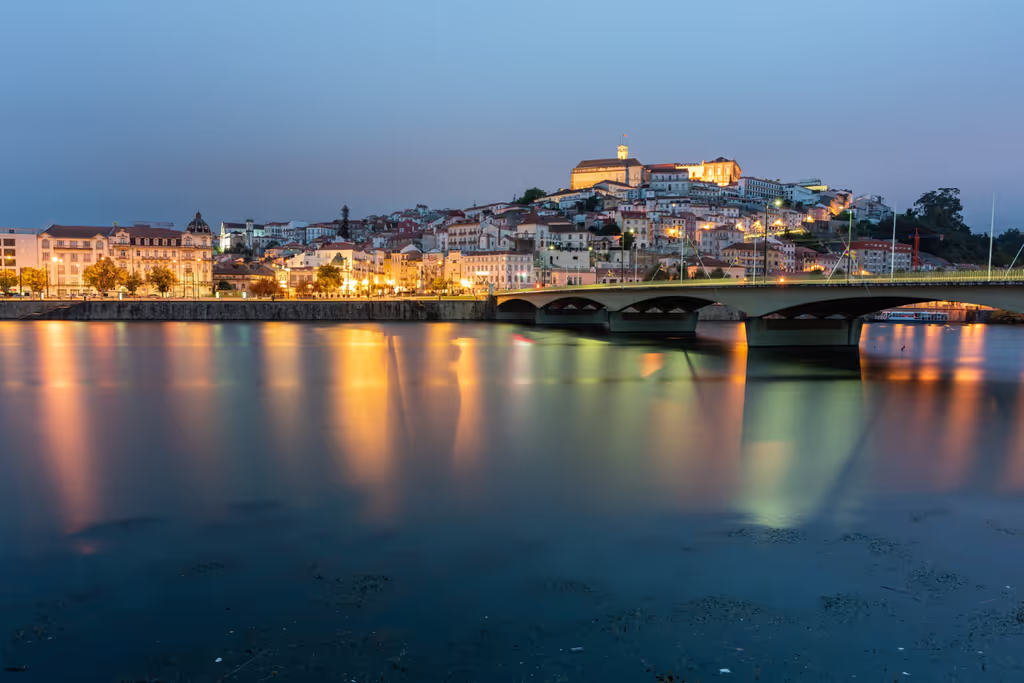 Coimbra Private Tour - Coimbra, view to the University and old city through the left ban
