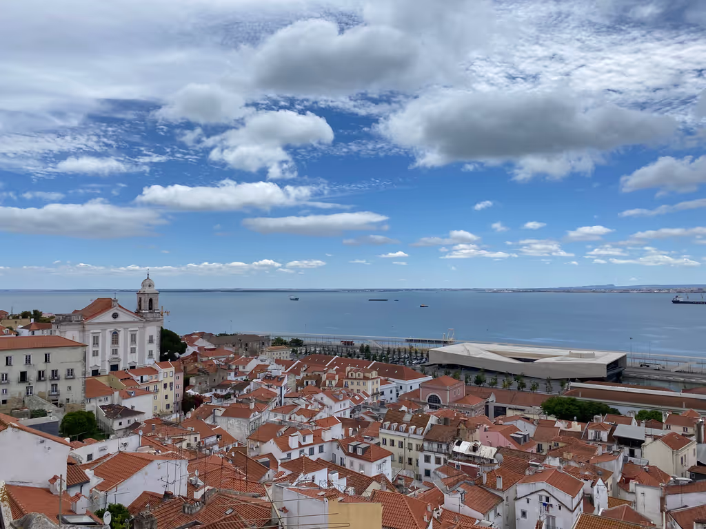 Lisbon Private Tour - Red roofs in Aflame with the view of the Tagus River