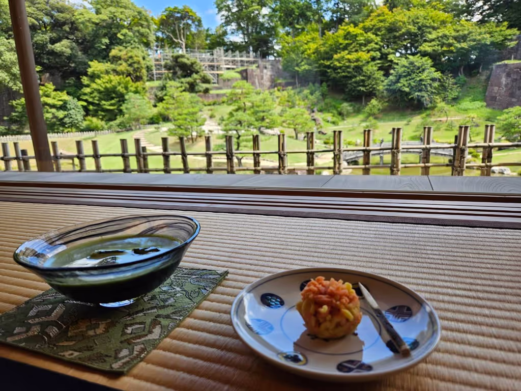 Ishikawa Private Tour - Gyokusen-An Teahouse - matcha tea & sweet (sweet changes monthly)