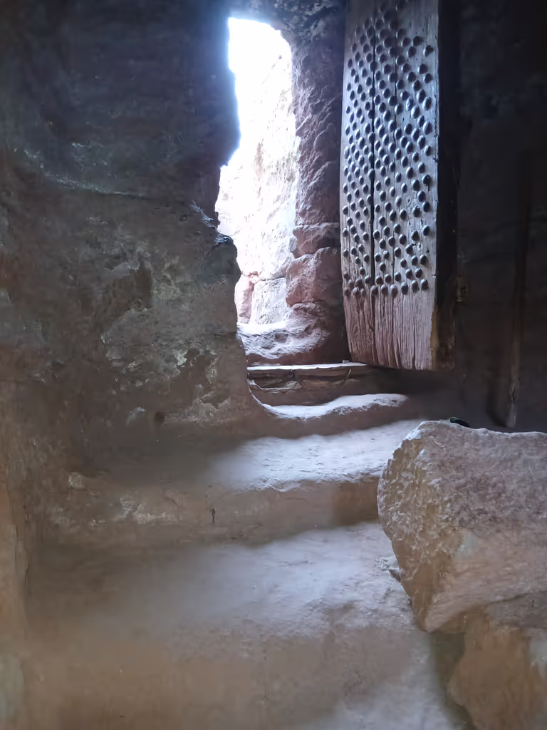 Addis Ababa Private Tour - A Door that connects chrch of St.Gabriel to St.Merkorios at rock hewn church of Lalaibela.