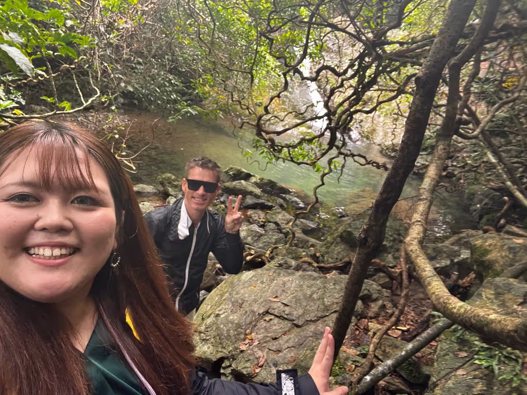 Kagoshima Private Tour - with a little waterfall in the back
