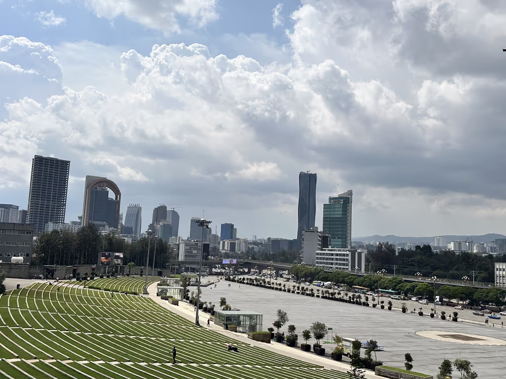 Addis Ababa Private Tour - view Of Addis Ababa from Meskel Square 