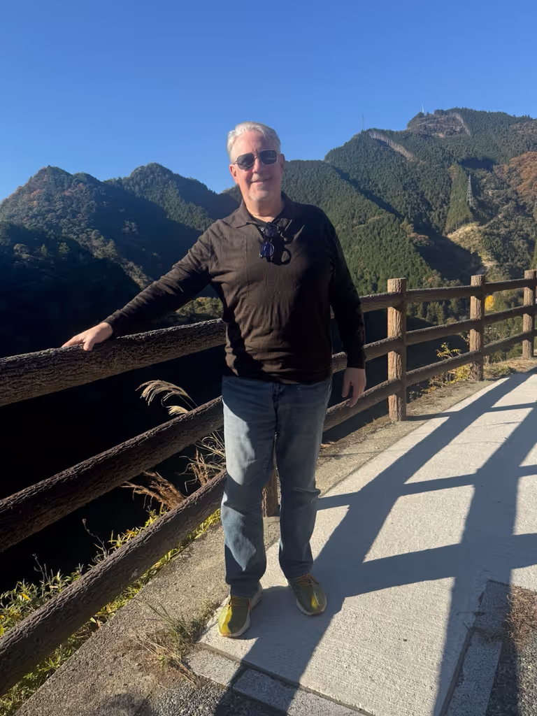 Hyogo Private Tour - Tokushima mountains during the fall time. 