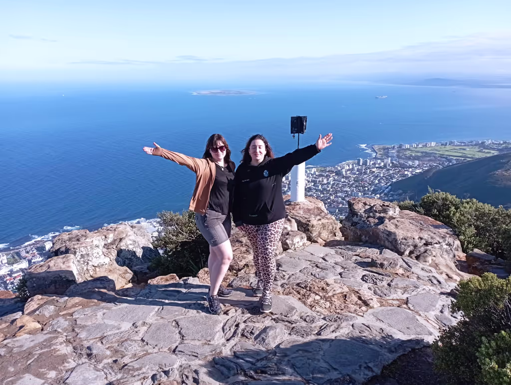 Cape Town Private Tour - That feeling of accomplishment when one tops out at the summit.