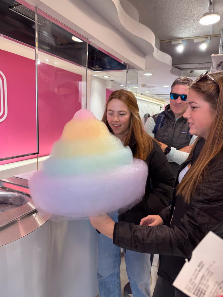 Tokyo Private Tour - Huge Rainbow Cotton Candy