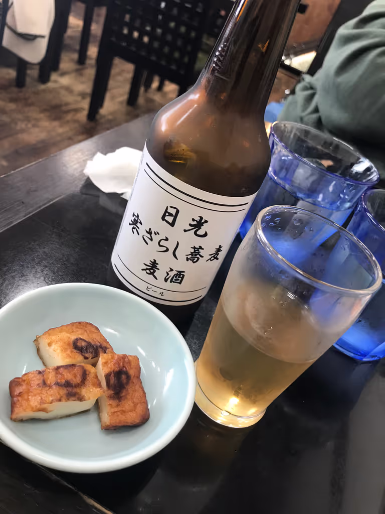 Nikko Private Tour - Nothing like a glass of beer after a long walk!