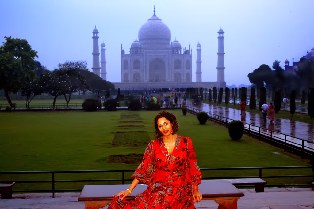 Delhi Private Tour - The sunrise view of the Taj Mahal is pure magic – a serene, golden moment that unveils the monument's timeless beauty.
