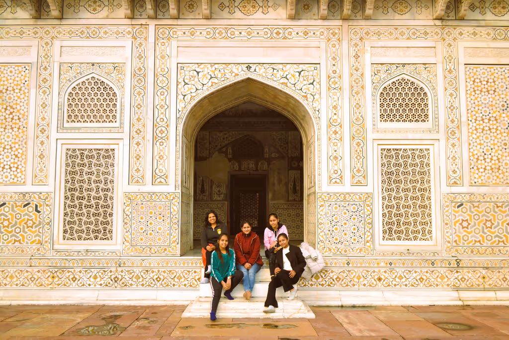 Delhi Private Tour - The Itimad-ud-Daulah Tomb in Agra, often called the "Baby Taj," is a sublime masterpiece of Mughal architecture. This exquisite mausoleum, built of white marble and adorned with intricate inlay work, offers a glimpse into the artistic heritage that influenced the construction of the Taj Mahal. A visit to this smaller, yet equally stunning, tomb is a journey into the elegance and craftsmanship of the Mughal era.