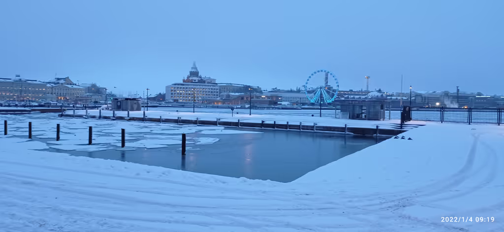Helsinki Private Tour - South Harbour wintertime