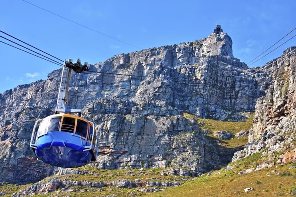 Cape Town Private Tour - Cable car with the upper cable station in site