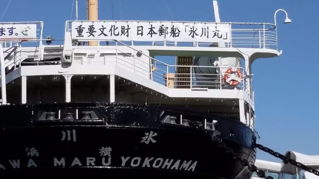 Yokohama Private Tour - Hikawamaru, luxurious cruising ship (Symbol of Port city, Yokohama)
