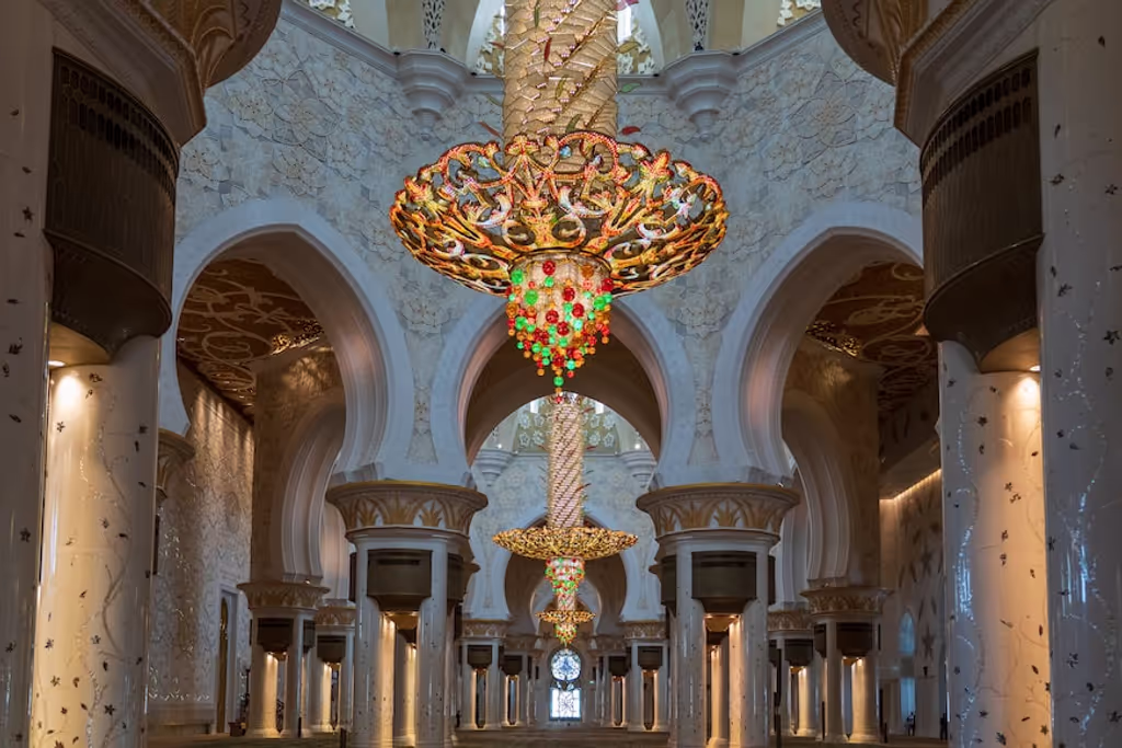 Abu Dhabi Private Tour - Inside the main prayer hall