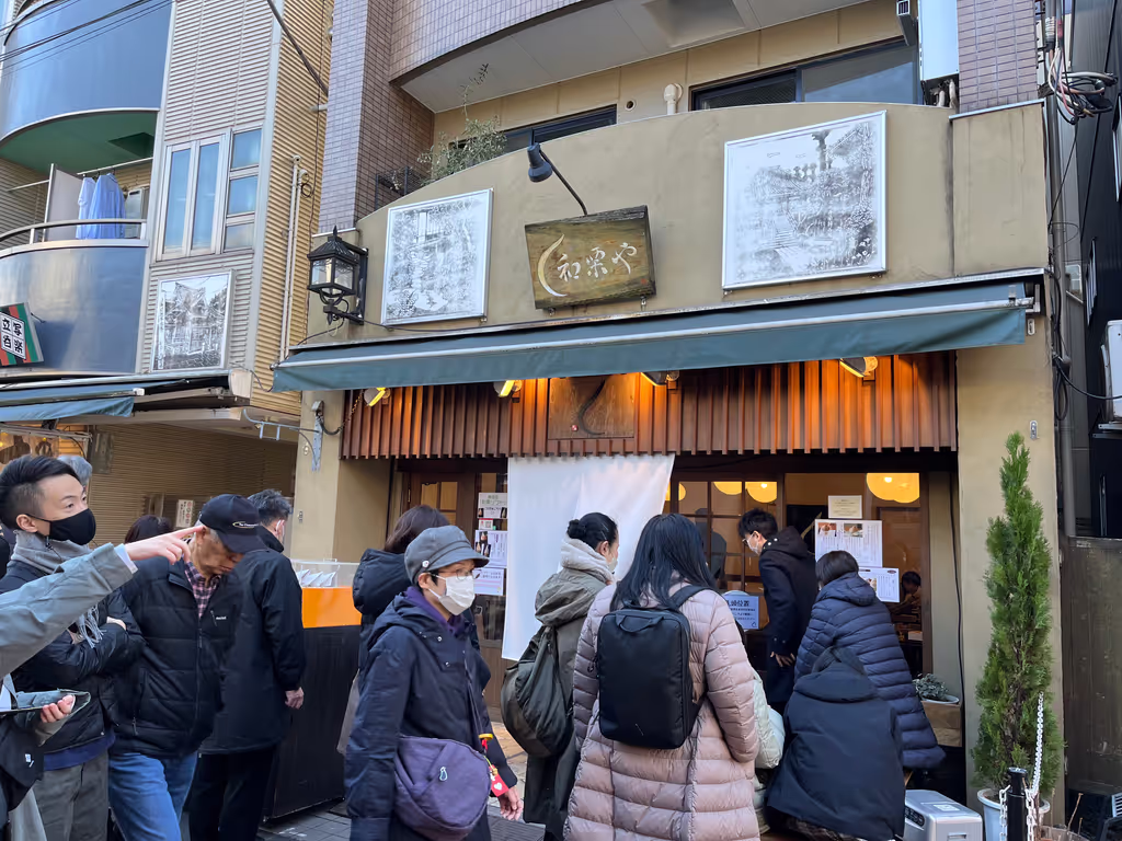 Tokyo Private Tour - People are buying some local specilities