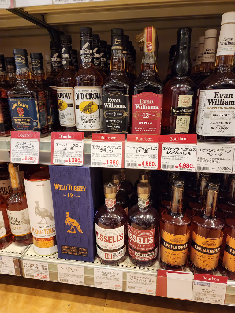 Tokyo Private Tour - Evan Williams 12year and Wild Turkey 12year