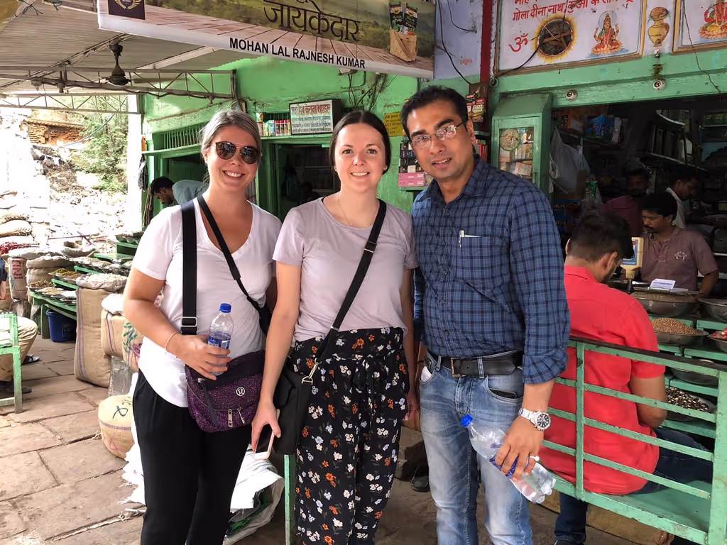 Varanasi Private Tour - Walking through the spice market