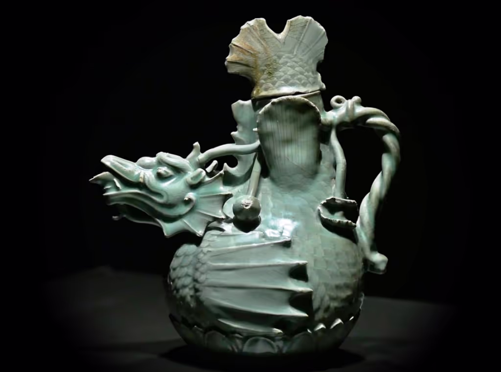 Seoul Private Tour - Goryeo Celadon Dragon-Winepot from 1100 CE