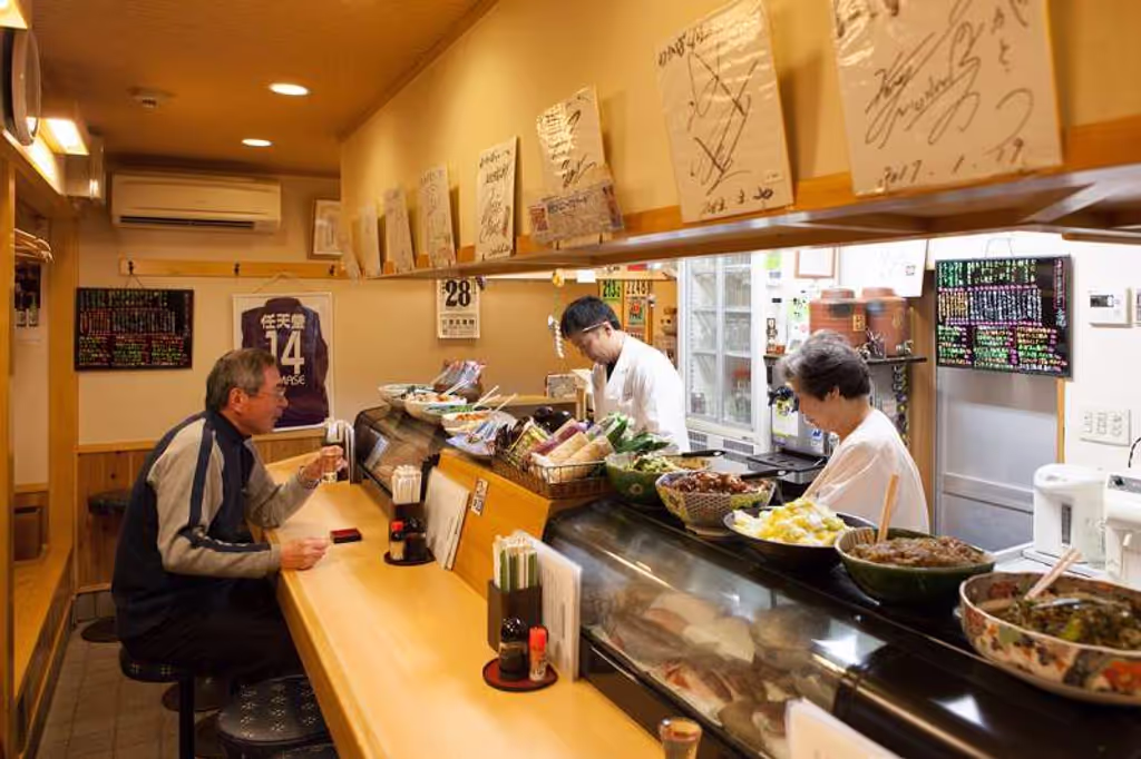 Kyoto Private Tour - At Wakaba, a long-standing, popular izakaya restaurant in Fushimi