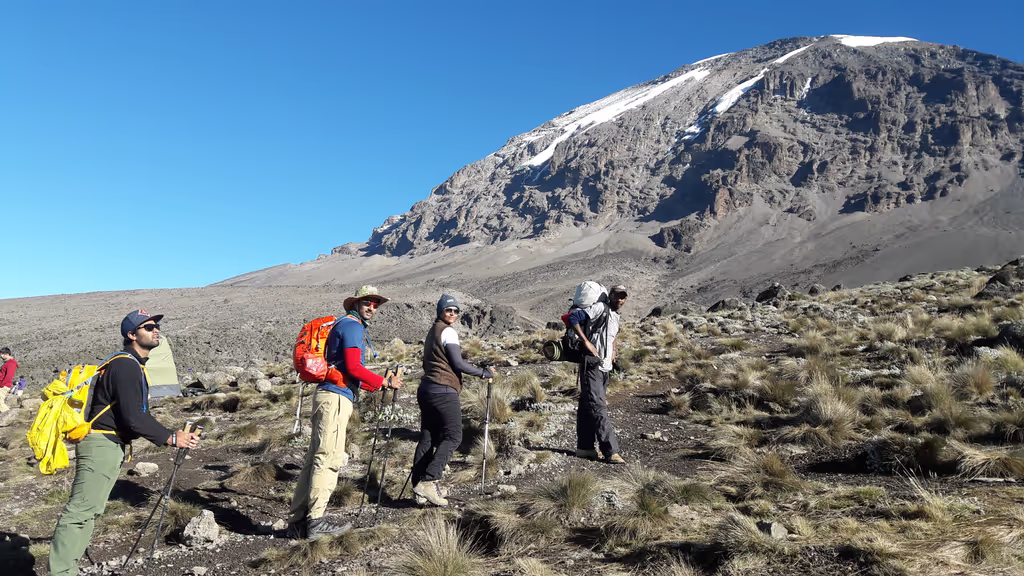 Kilimanjaro Private Tour - On The Way Up To The Barafu Based Camp