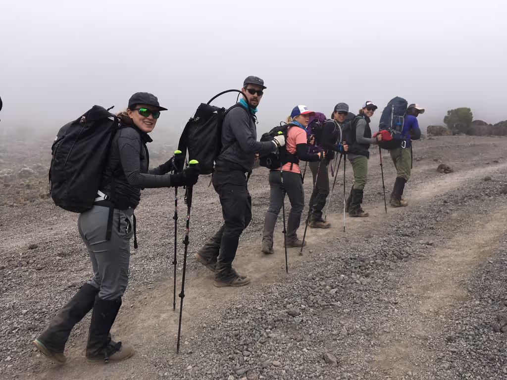 Kilimanjaro Private Tour - Hiking ahead to the Karanga Camp Site