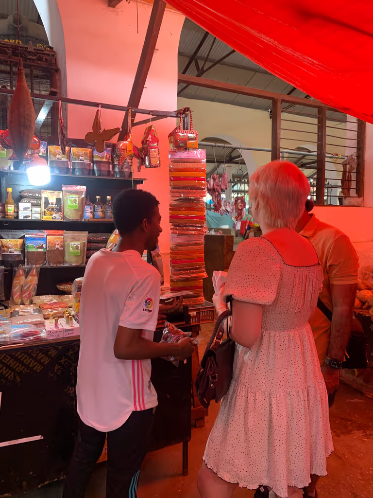 Zanzibar Private Tour - Buying spices at stone town Market