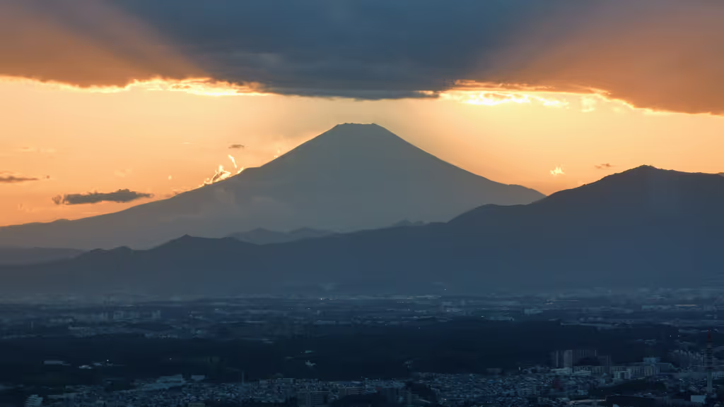Yokohama Private Tour - Mt. Fuji seen from Landmark Tower.
