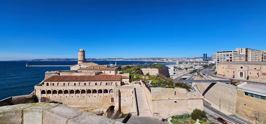 Marseille Private Tour - Fort St Jean elevated position.