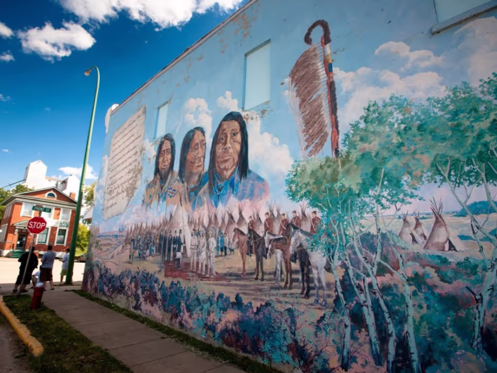 Saskatoon Private Tour - Duck Lake town mural