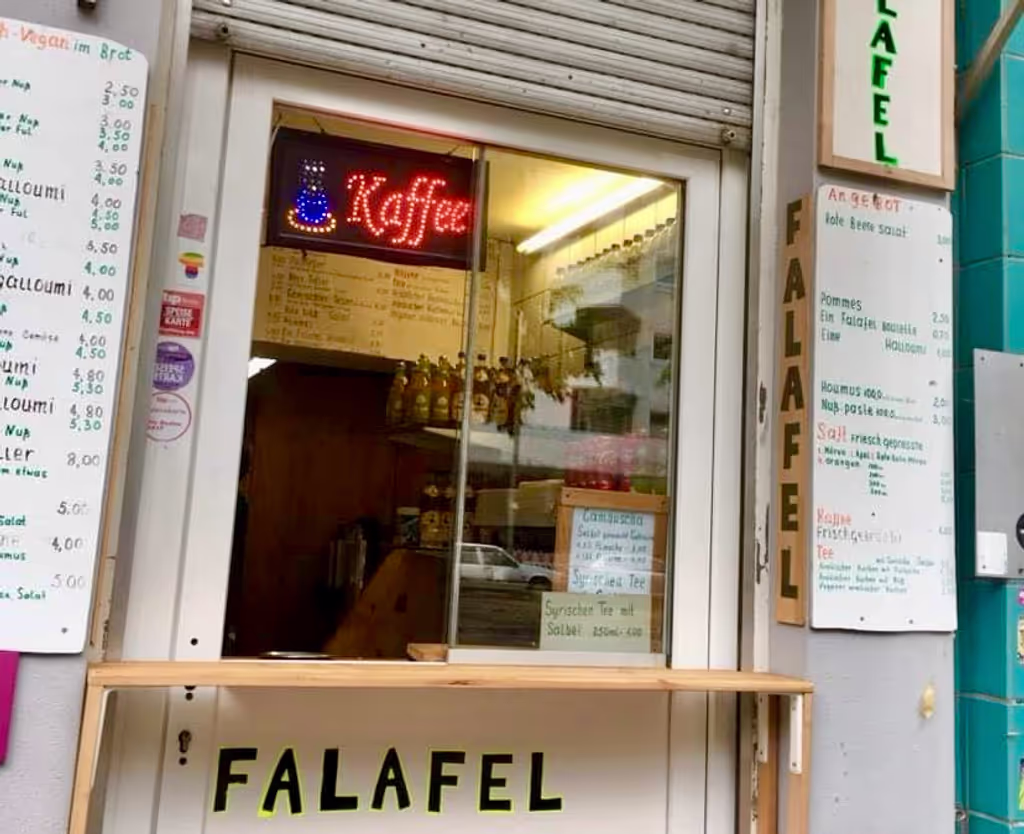 Berlin Private Tour - One of the many falafel bistros in Kreuzberg
