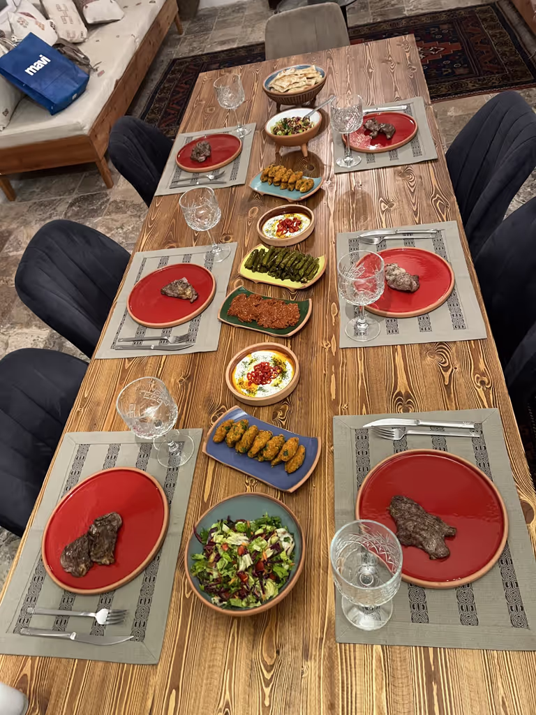 Cappadocia Private Tour - Grilled meat and apetizers for the guests