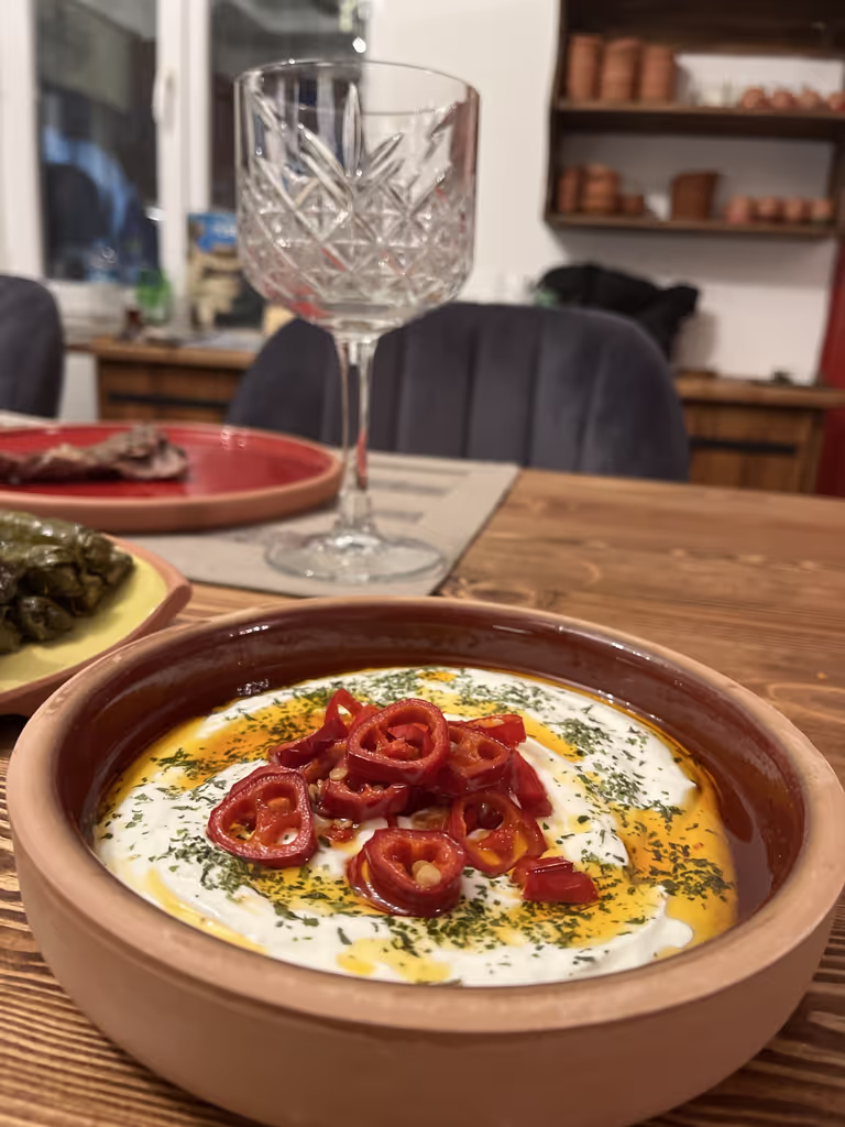 Cappadocia Private Tour - yoghurt with peppers