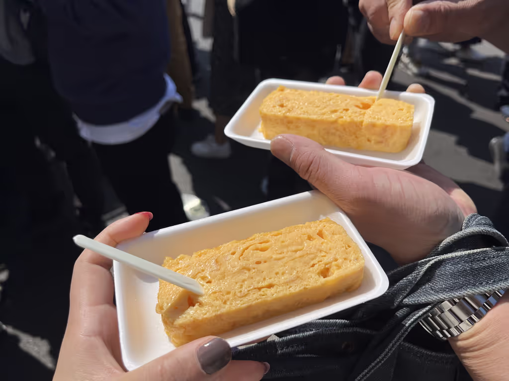 Tokyo Private Tour - omelet