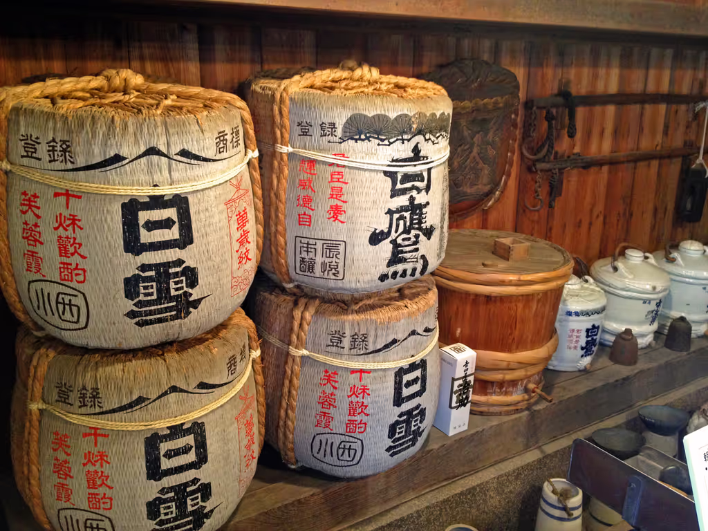 Tokyo Private Tour - yanaka area sake barrels