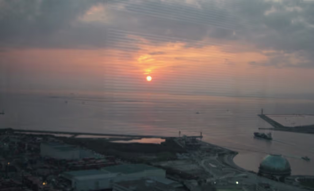 Osaka Private Tour - Sunset over Osaka Bay