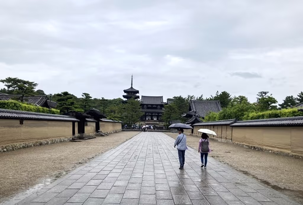Nara Private Tour - Horyuji Temple  ground
