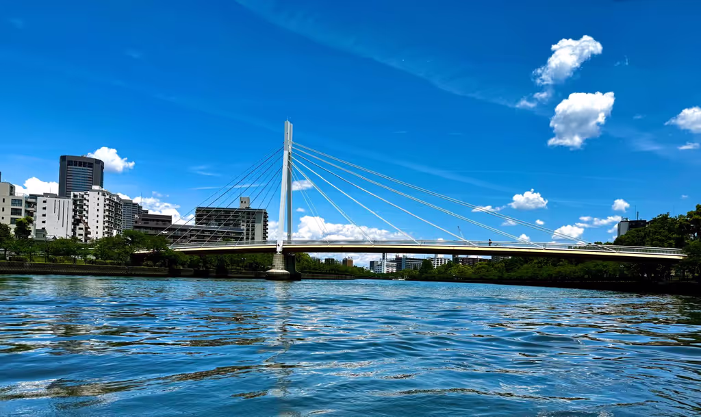 Osaka Private Tour - Kawasaki Bridge, Okawa River, Osaka