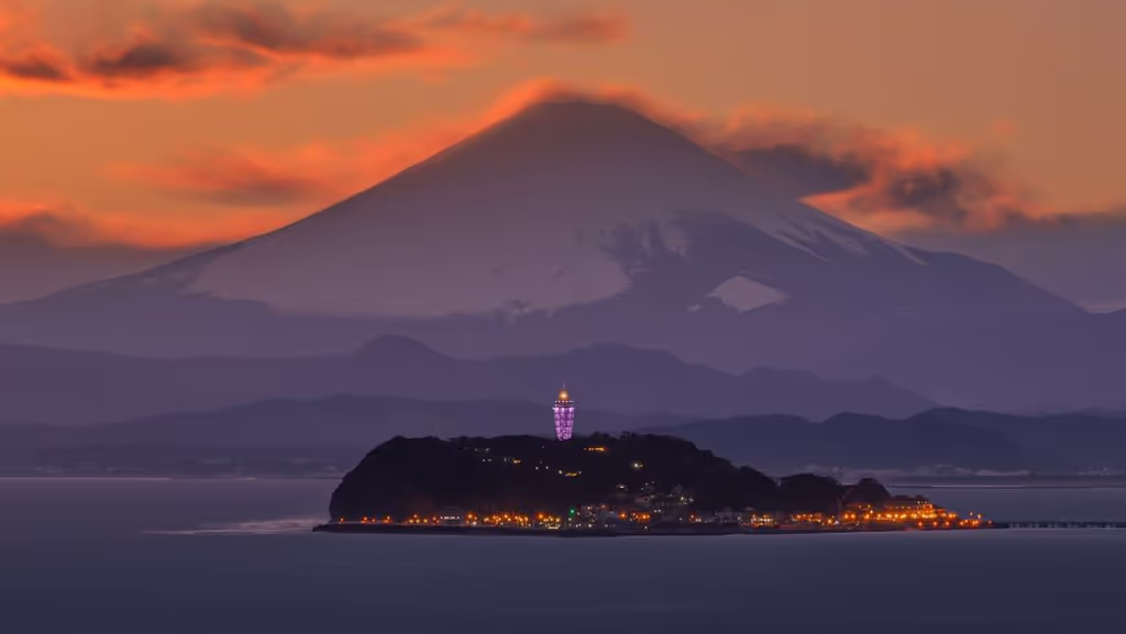 Tokyo Private Tour - Sunset View of Enoshima Island & Mt. Fuji