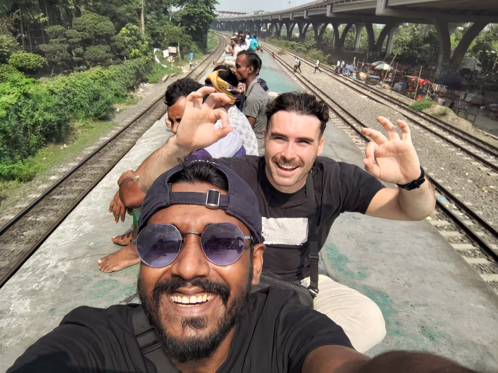Dhaka Private Tour - roof of the train