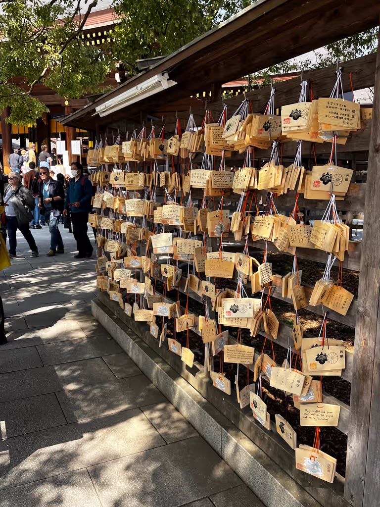 Tokyo Private Tour - Ema tablets in Meiji Shrine