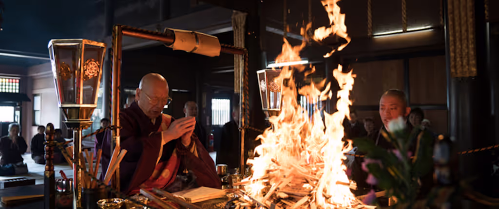 Nagano Private Tour - Fire ceremony
