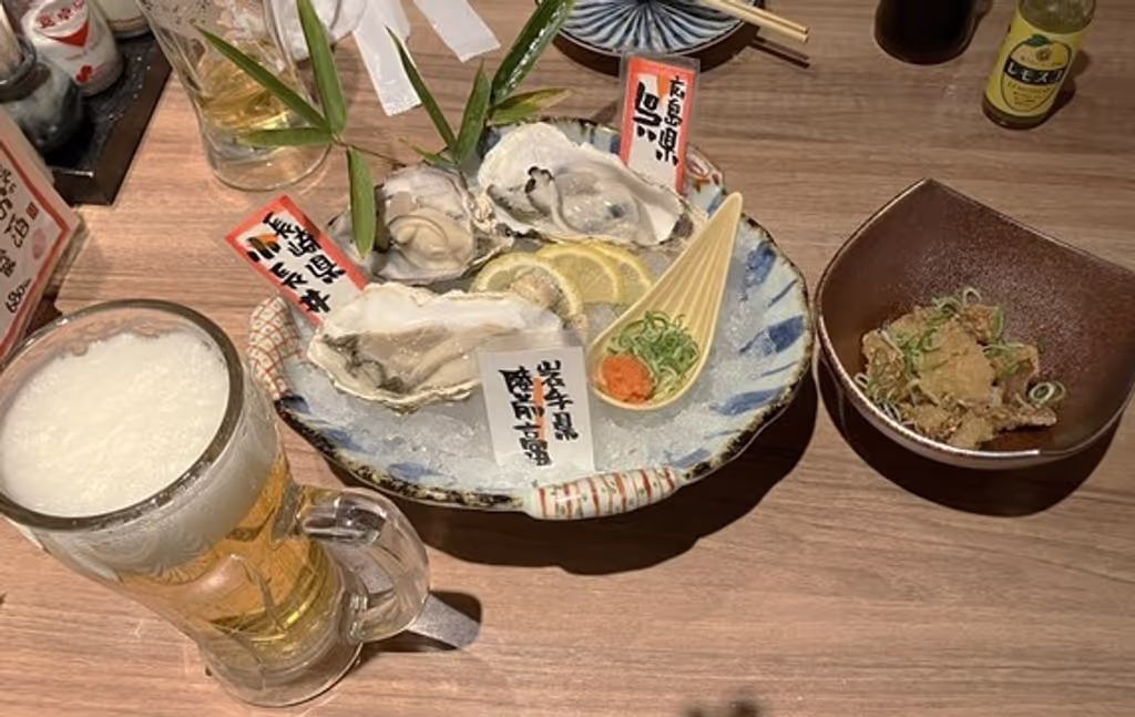 Osaka Private Tour - Raw oysters