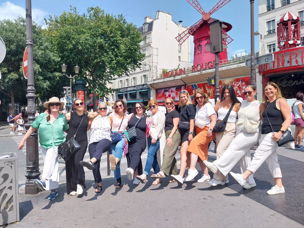 Paris Private Tour - Some guests getting into the Montmartre spirit!
