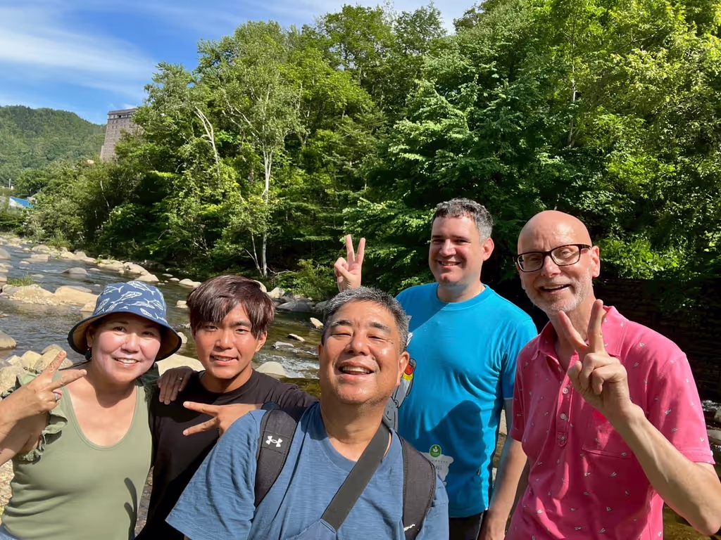 Sapporo Private Tour - Me(red shirt) & happy guests